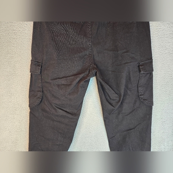 Supplies Womens Cargo Utility Pants Sz 6 Black Cotton Blend Casual Comfort - Picture 10 of 14